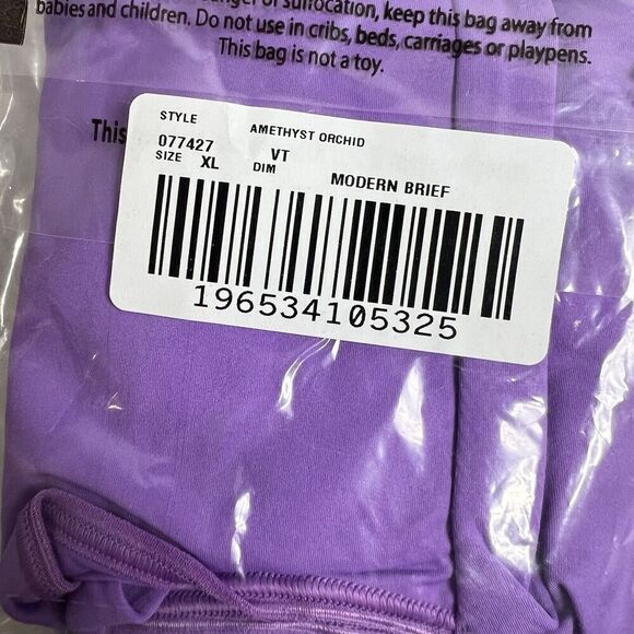 Soma Brief Vanishing Tummy Modern Brief Panty in Lavender Orchid Purple X-Large - Picture 6 of 6